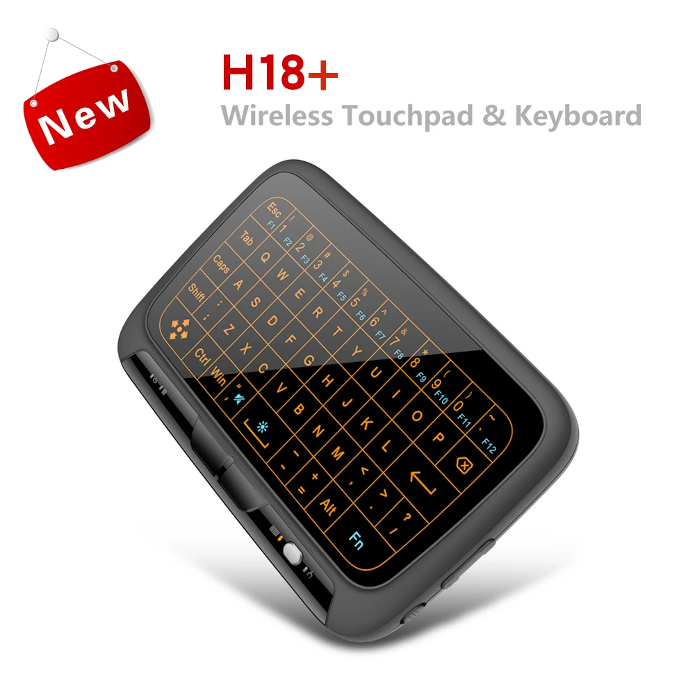 Беспроводная мини клавиатура H18 + 2 4 ГГц с подсветкой и сенсорным экраном|mini wireless
