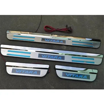 

Car accessories for Suzuki Vitara 2015 2016 2017 2018 LED Welcome Pedal Scuff Plate Door Sill Cover car styling auto accessories