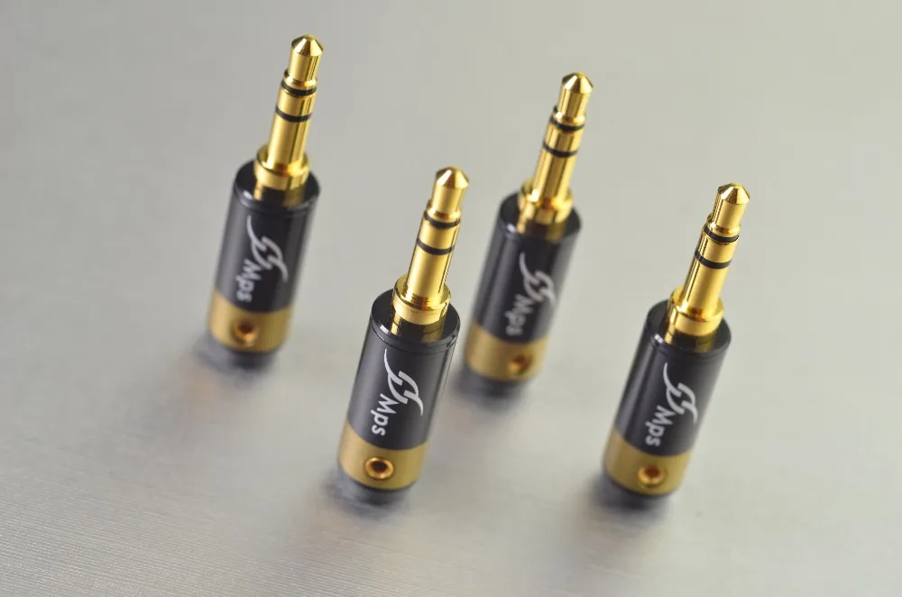Hi Fi MPS Eagle 4G HiFi 3 5 мм аудио 24k позолоченный штекер для ремонта наушников разъем