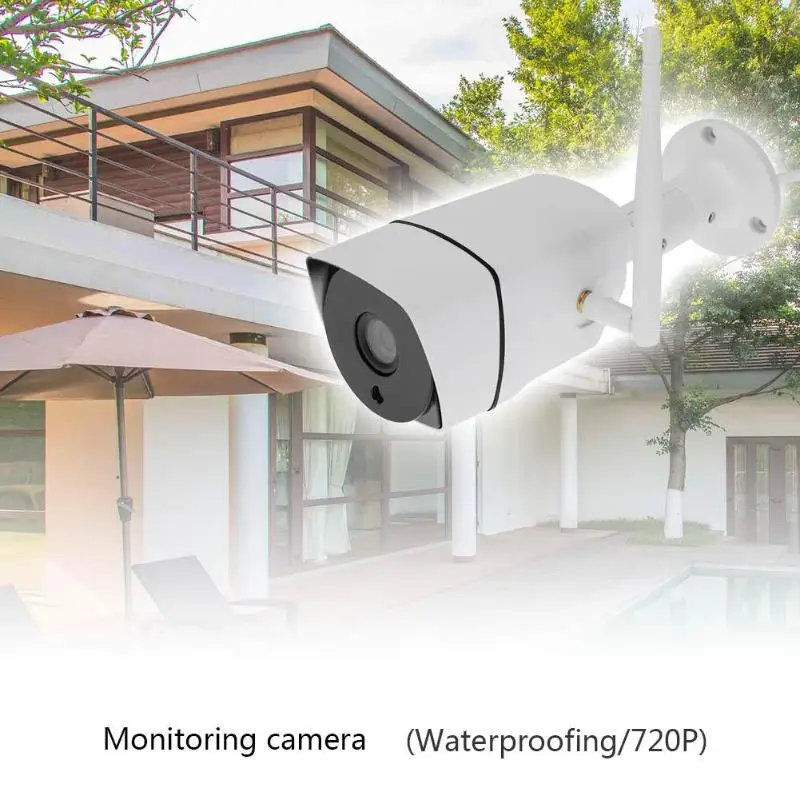 

Wi-Fi Remote IR-Cut Night Vision 720P HD Video Security System RTSP ONVIF Outdoor Waterproof Bullet Surveillance Camera for Home