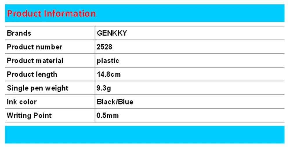 1 шт. стираемая ручка GENKKY, пластиковые Волшебные гелевые ручки для школы, офиса, ластик, цвет чернил, черный, синий, для письма, 0,5 мм, канцелярские принадлежности