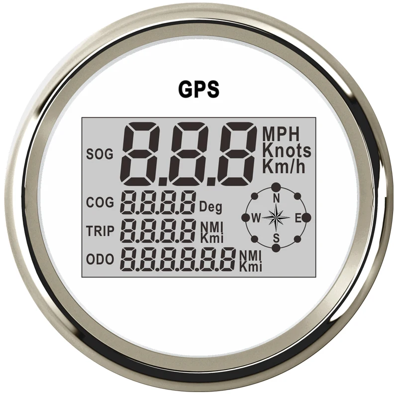Цифровой GPS Спидометр 85 мм автомобильный одометр 0-999 узлов км/ч для морской лодки