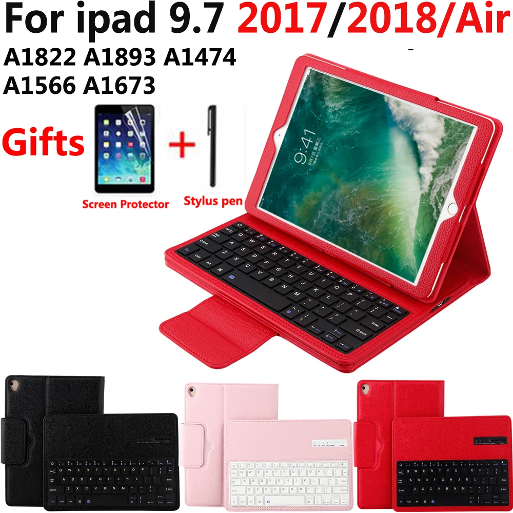 Отсоедините беспроводной чехол с клавиатурой Bluetooth для Apple iPad 9 7 2018 2017 5 го 6