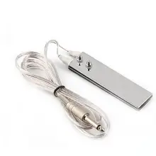 Плоский тонкий секционный Педальный переключатель контроллер тату источник питания машина нержавеющая сталь ножной переключатель и 5 футов зажим шнур татуировки Acc