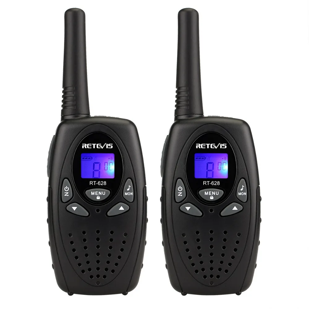 2pcs New Black Retevis RT628 Portable radio Walkie Talkie sets 0 5W 8CH UHF Europe Frequency 3