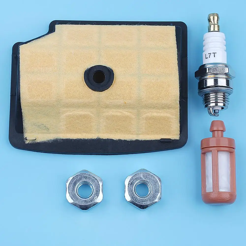 

Air Fuel Filter Bar Nuts Spark Plug Kit For Stihl MS200T 020T MS200 020 MS 200 Chainsaw 1129 120 1607 Replacement Spare Parts