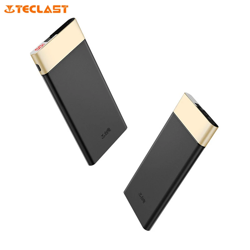 imágenes para Teclast T100UC-G ultrafino 10000 mAh Banco de Potencia Con Pantalla LED de Alimentación QC3.0 MircoUSB de Tipo C de Doble Entrada para iPhone7 Galaxy S8 imágenes para Teclast T100UC-G ultrafino 10000 mAh Banco de Potencia Con Pantalla LED de Alimentación QC3.0 MircoUSB de Tipo C de Doble Entrada para iPhone7 Galaxy S8