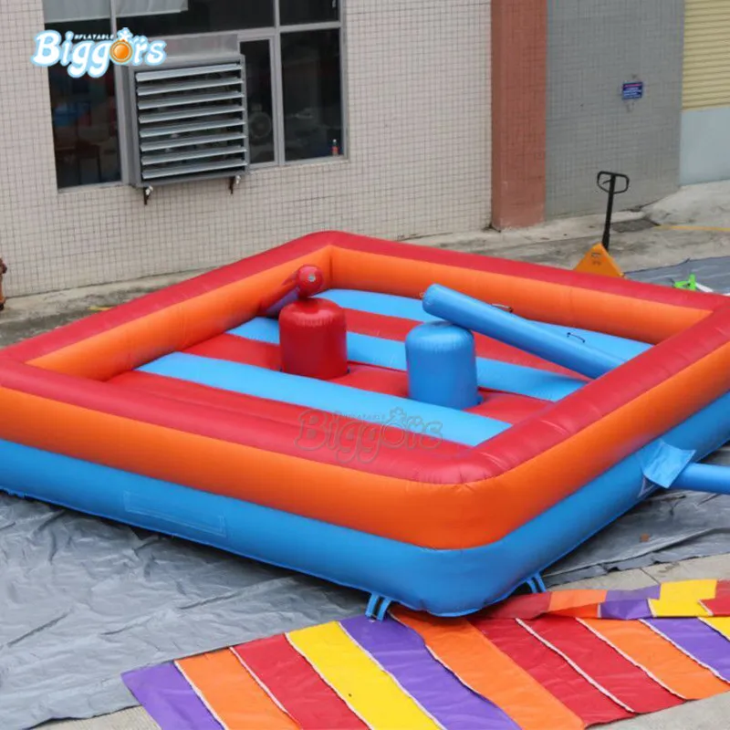 

Backyard gladiator jousting inflatable jousting ring arena with blowers