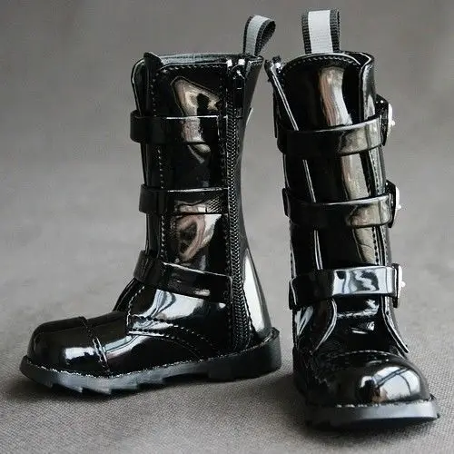 

[wamami] 16# Black 1/3 SD DZ DOD BJD Dollfie Synthetic Leather Boots/Shoes