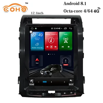 

Android 8.1 4+64G 8-Core 12.1 inch gps navigation truck car radio android 1 din for 2007-2015 Toyota Land Cruiser