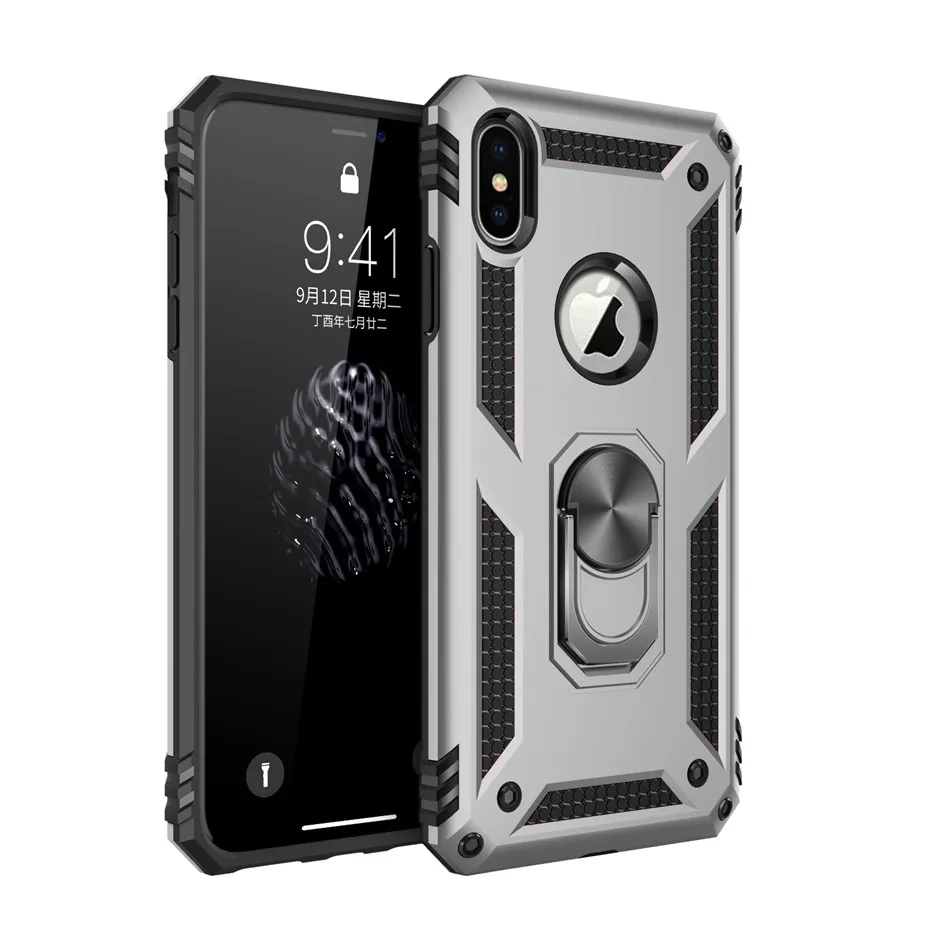 Shockproof Armor Kickstand Case for iPhone