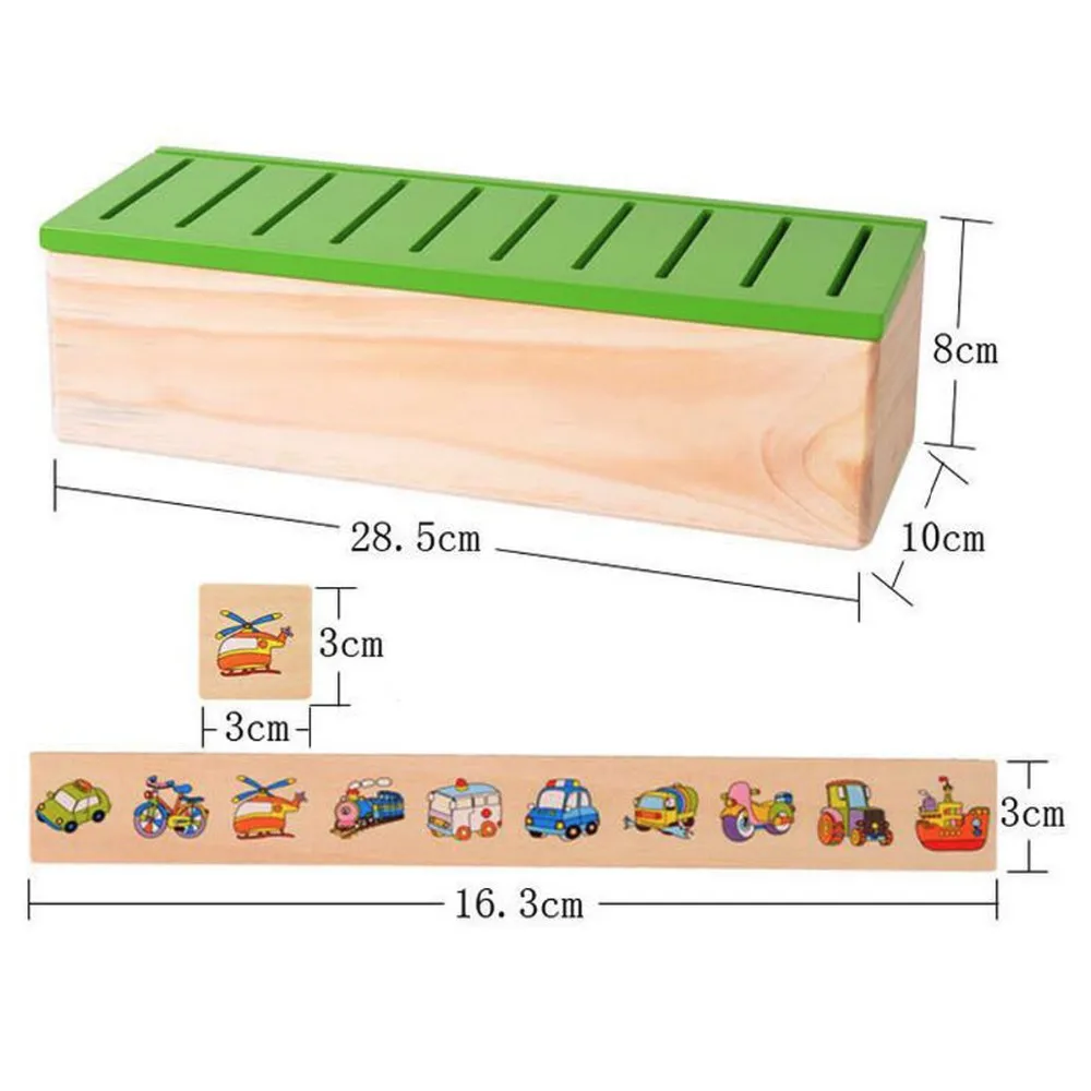 Материалы по системе Монтессори Детские деревянные игрушки классификация коробка форма стиль матч игры учатся-шашки инструменты