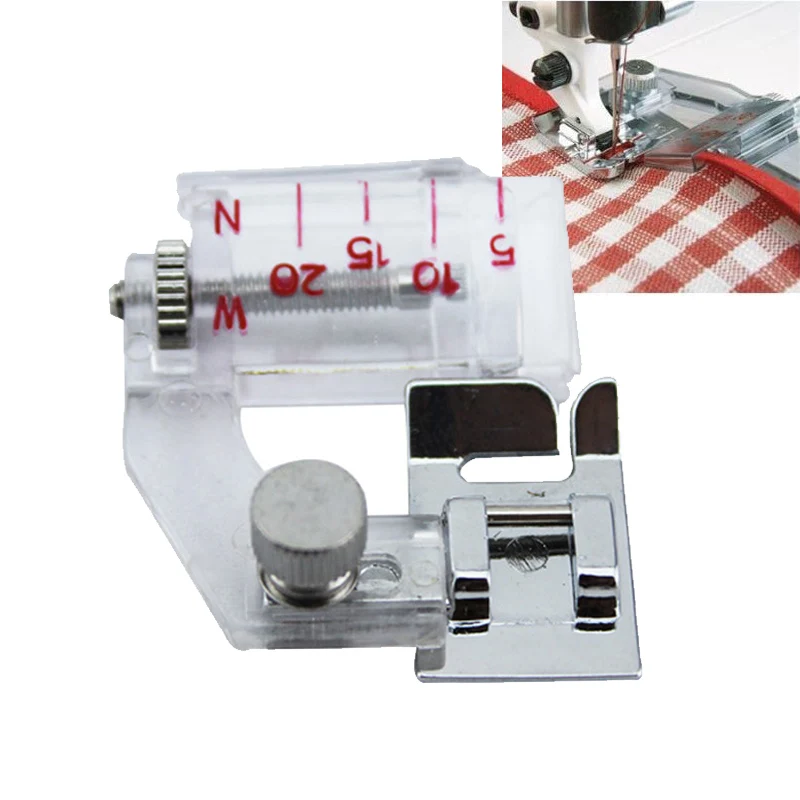 

Useful Sewing Accessories Snap-On Adjustable Bias Binder Presser Foot Feet For Sewing Machines Household Sewing Tools