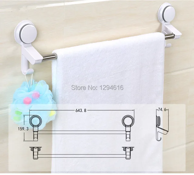 Removeable Zuignap Handdoek Houder Wit ABS En Badkamer Handdoekenrek ... Removeable Zuignap Handdoek Houder Wit ABS En Badkamer Handdoekenrek ...