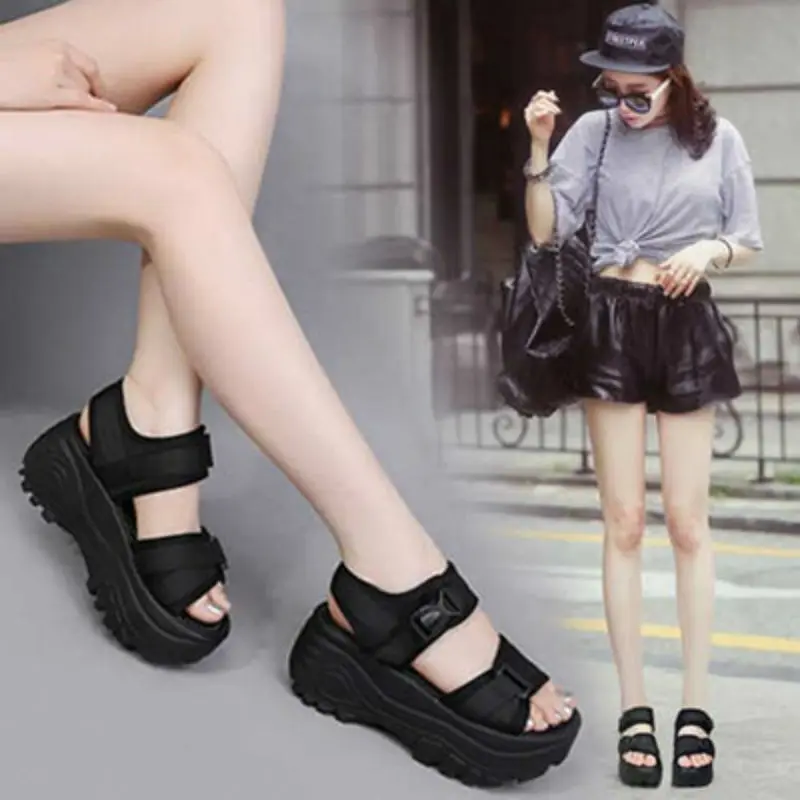 

Lightweight soft bottom 2019 thick bottom sandals female Xiapo with platform shoes