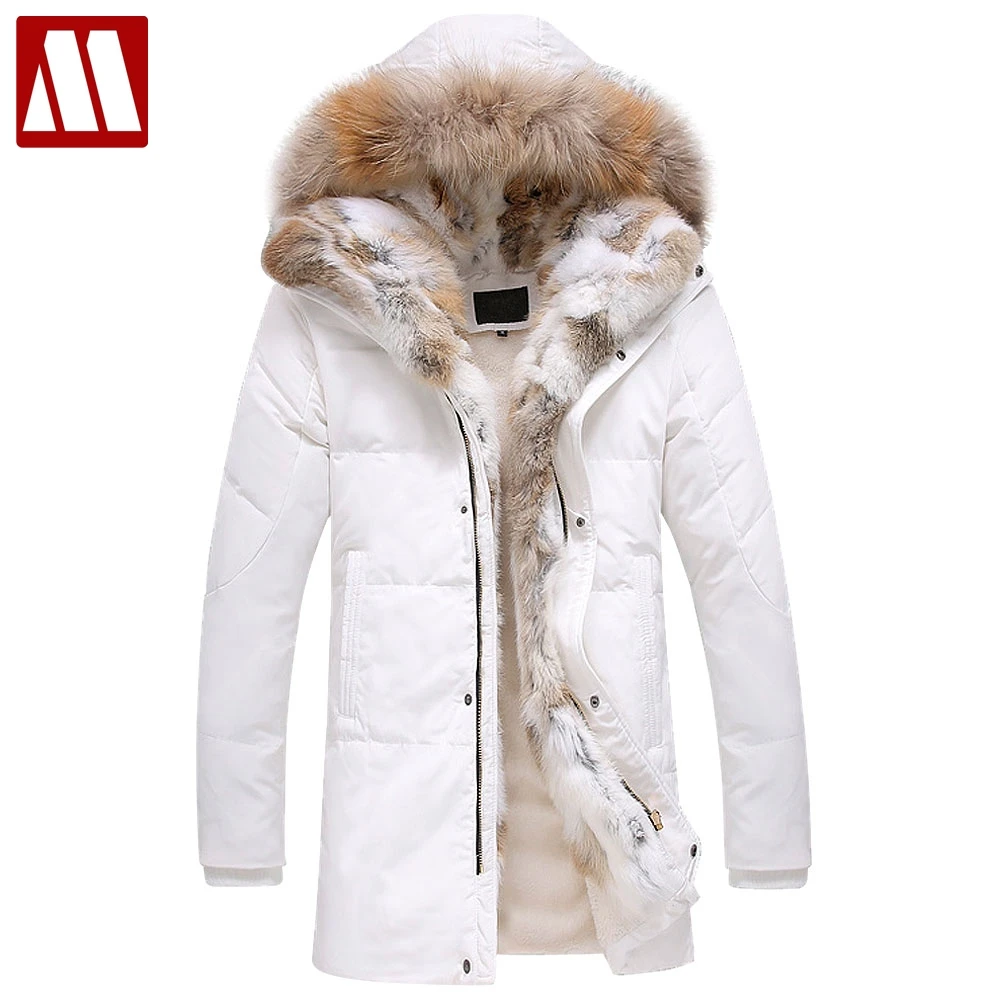 

Fashion Brand Clothing Winter Warm Coat Man Bio Down Jacket Fur Hood Casual Outerwear Men's Thick Leisure Plus Size Down Coats