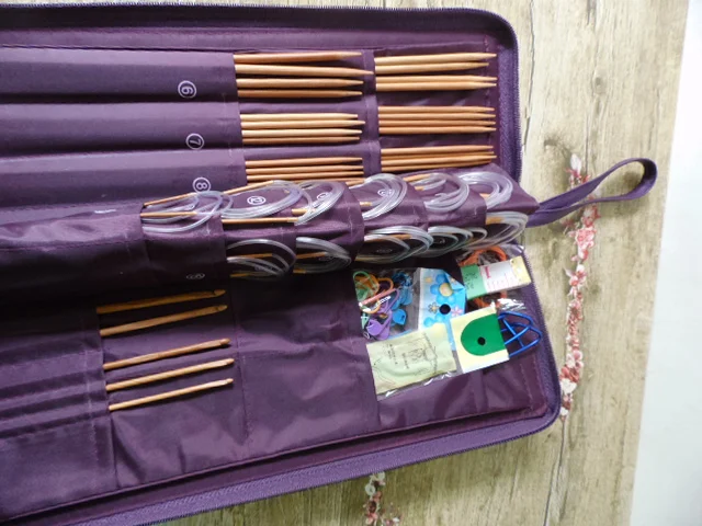 Швейные инструменты и аксессуары бамбуковая профессиональная игла для ручной вязки набор инструментов для вязания и вязания крючком набор инструментов инструмент для плетения набор 91650
