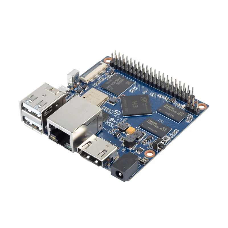 MiNi BPI M2 + plus Banana Pi H3 четырехъядерный 1 Гб ОЗУ 8 ГБ eMMC плюс WiFi и Bluetooth демонстрационная
