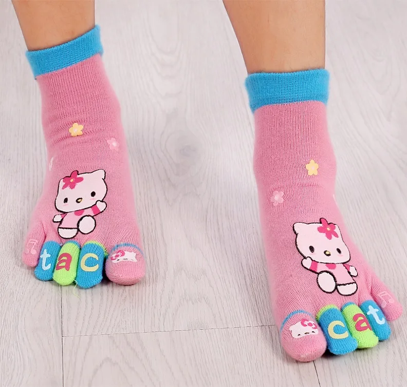 Носки с рисунком кролика котенка медведя детей 3 8 лет|boys socks|child toe sockskids socks |