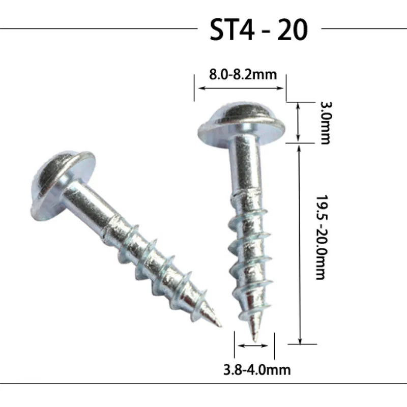 100 шт. высокопрочные саморезы для карманного отверстия джиг деревообрабатывающий инструмент ST4-20 ST4-25