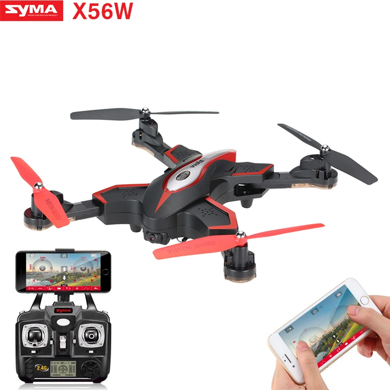 

SYMA X56W Foldable RC Drone Wifi Camera FPV RC Quadcopter 2.4G 6-Axis Gyro Altitude Hold Remote Control RC Helicopter Dron