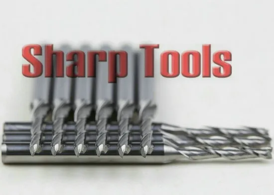 2 flutes spiral bits milling tools cutters