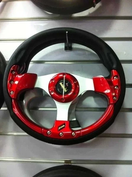 

Universal 13" 320MM 5 color Sport Racing Drift Steering Wheel PU Leather F1 Hub Button