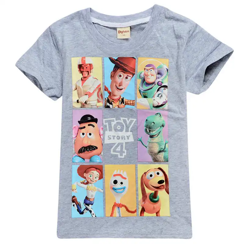 Новая игрушка из фильма «История 4» Футболки для мальчиков летняя футболка для девочек детская модная футболка с короткими рукавами и рисунком детская одежда топы, футболки - Цвет: 8479