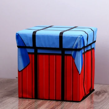 

Storage Box Chair Pubg Game Playerunknowns Battlegrounds Air Drop Plush Plush Pillow Gifts Cosplay Cube Folding Storage Chair