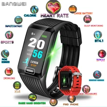 BANGWEI Sport Bracelet Men Waterproof Fitness Wristband Blood Pressure Heart Rate Monitor Pedometer Smart Watch For Andrdid ios