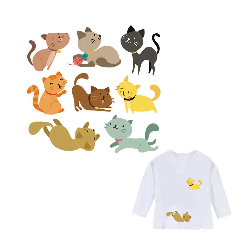 

Cat Patches Lovely Cartoon Iron Transfer Unicorn Are Real Heat Transfer Kids Clothes Accessories Patches For Jeans T-shirt