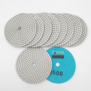 

DIATOOL 10pks/set Dia 100mm Premium quality Resin Bond Sanding Discs Grit 1500 4" Diamond Wet or Dry Polishing Pad Granite Stone