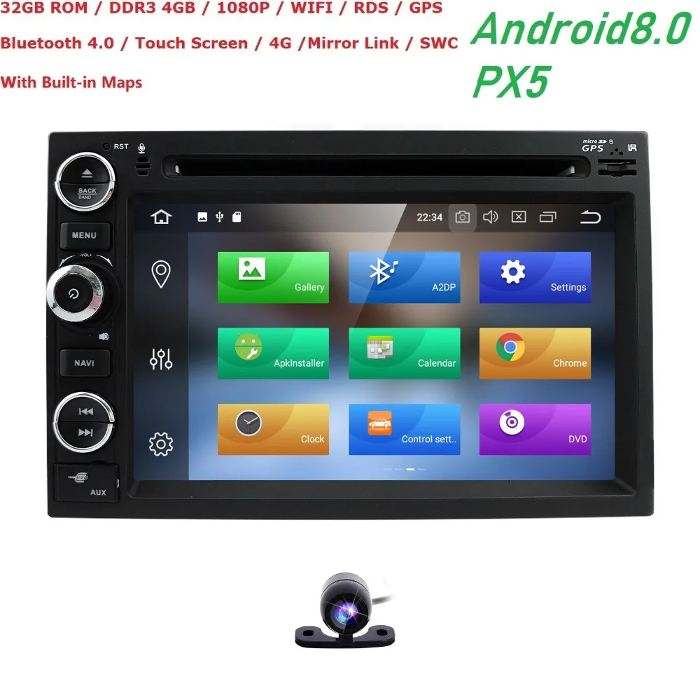 Top Free Shipping Android8.0 RAM 4G ROM 32G OctaCore Car DVD GPS For Ford Focus Fusion Expedition F150 F250 F500 Escape Edge Mustang 1