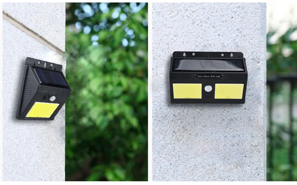 COB LED Outdoor Solar Light PIR Motion Sensor LED Solar Garden Light  (12)