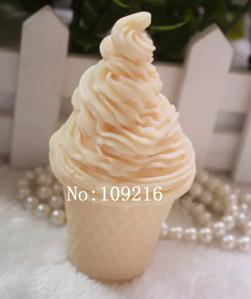 

wholesale!!!1pcs Lovely Ice Cream (ZX915) Handmade Soap Mold Crafts DIY Silicone Mould