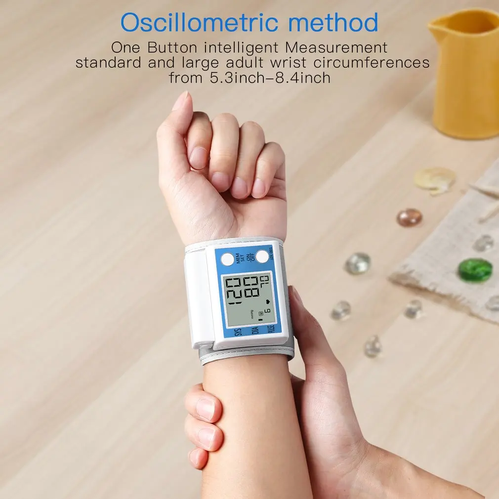 Automatic Digital Arm Blood Pressure Monitor Sphygmomanometer Pressure Gauge Meter Tonometer for Measuring Arterial Pressure new