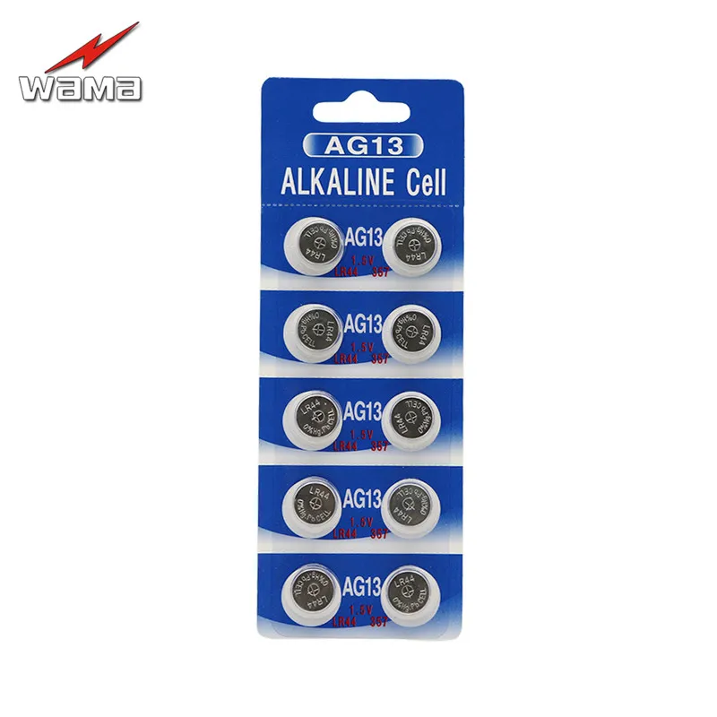 10 قطعة/الحزمة wama sr44 l1154 357 a76 ag13 1.5 فولت القلوية زر خلية بطاريات كوين القابل لل حاسبة اللعب 10 قطعة/الحزمة wama sr44 l1154 357 a76 ag13 1.5 فولت القلوية زر خلية بطاريات كوين القابل لل حاسبة اللعب