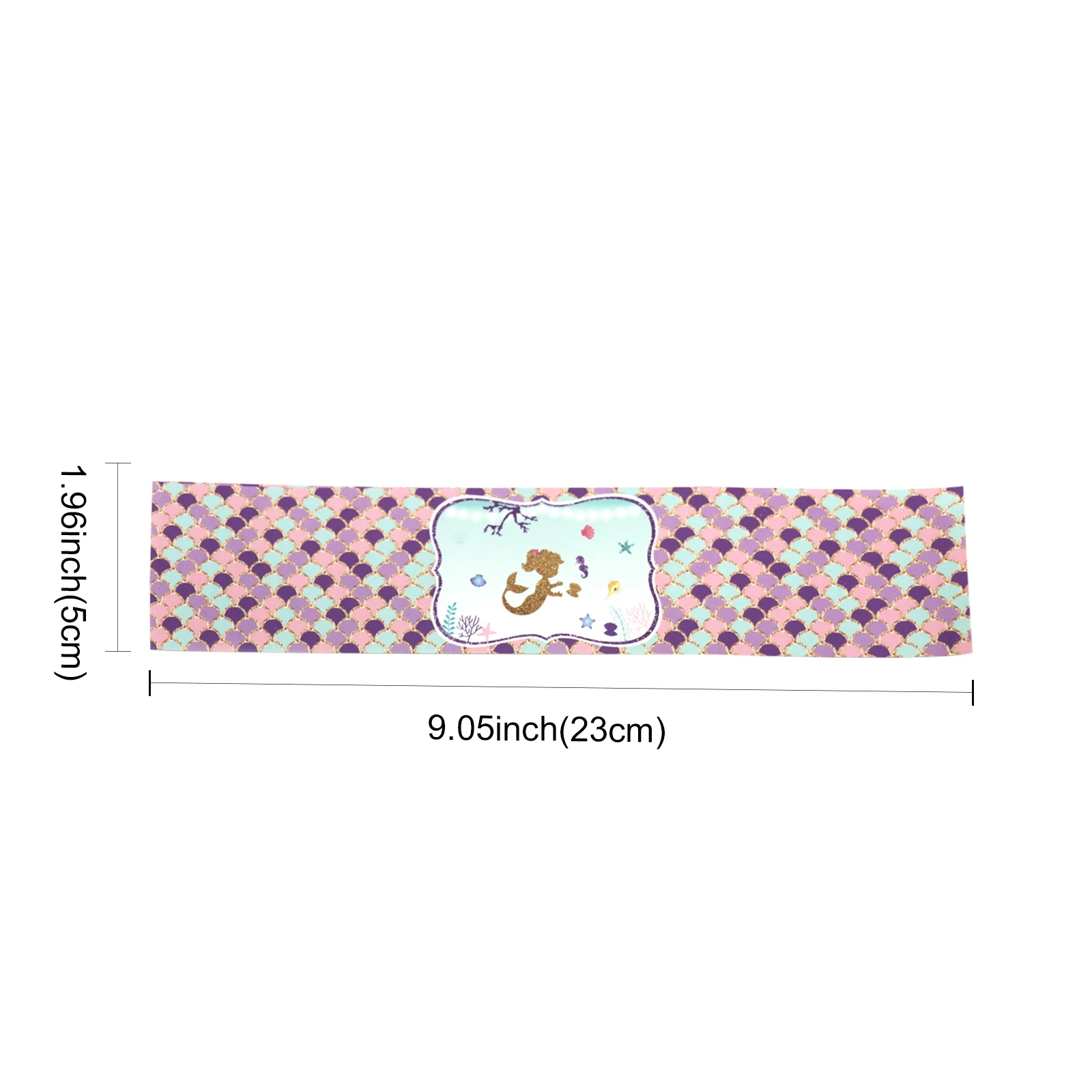 24pcs 5*23cm Mermaid Stickers Mermaid Theme Party Decorations Kids Party Girls Party Birthday Favor Water Bottle Sticker