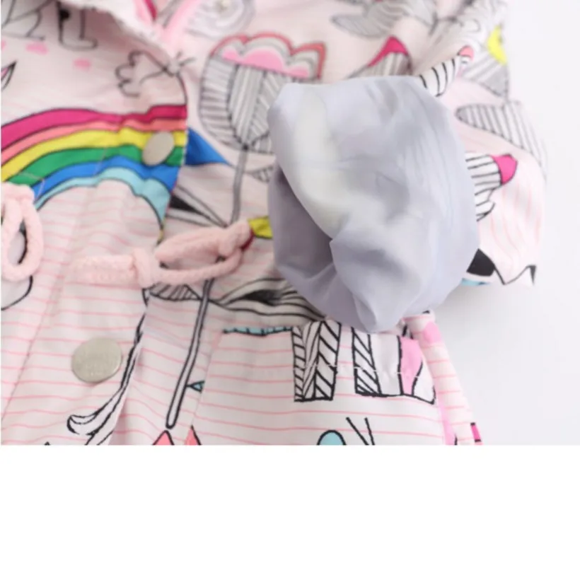 Брендовые пальто и куртки для девочек, casaco infantil Menina, радужная милая куртка для девочек, Kiz Bebek Giyim, Meisjes Jas, детские пальто