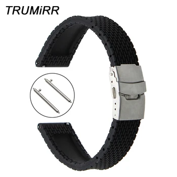 

Silicone Rubber Watchband Quick Release Strap for Seiko Men Women Watch Band Wrist Belt Bracelet 18mm 19mm 20mm 21mm 22mm 23mm