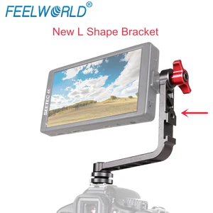 Image 1 - Feelworld New L Shape Bracket Aluminum for F570 F6 F5 FW450 Small Camera Field Monitor Mount on DSLR Stabilizer Gimbal Crane Rig