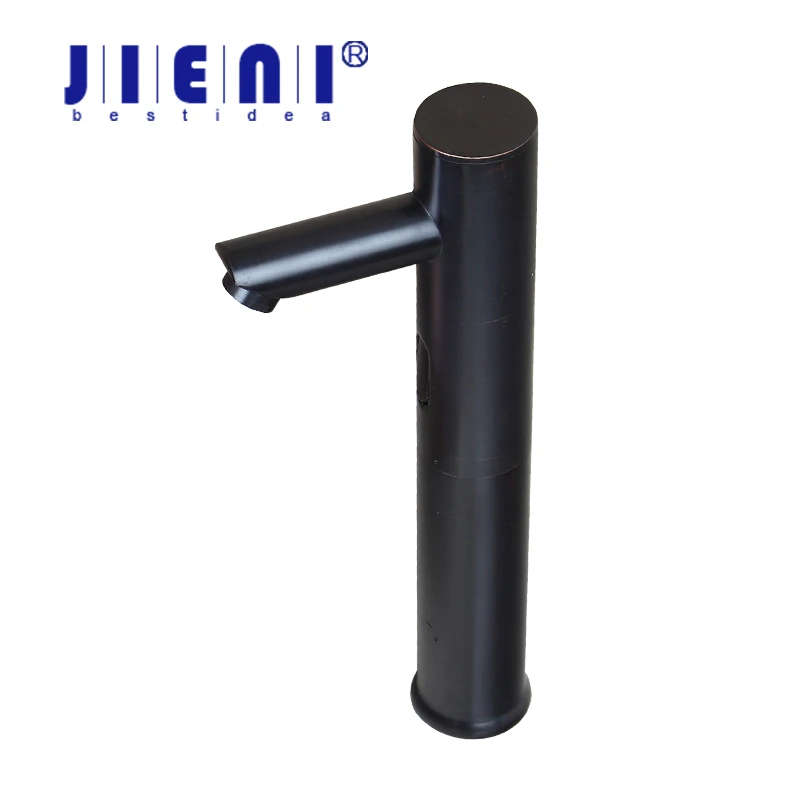 

JIENI Black Sensor Basin Sink Tap Oil Rubbed Bronze Ceramic Lavatory Bathroom Faucet Torneira Water Mixer Tap