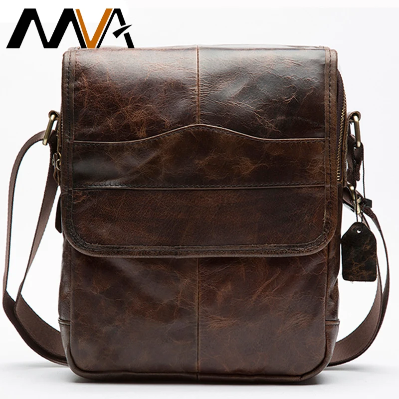  MVA Men's Genuine Leather Bag Crossbody Bags for Men Messenger Bag Men Leather fashion Men's Should - 32725424002