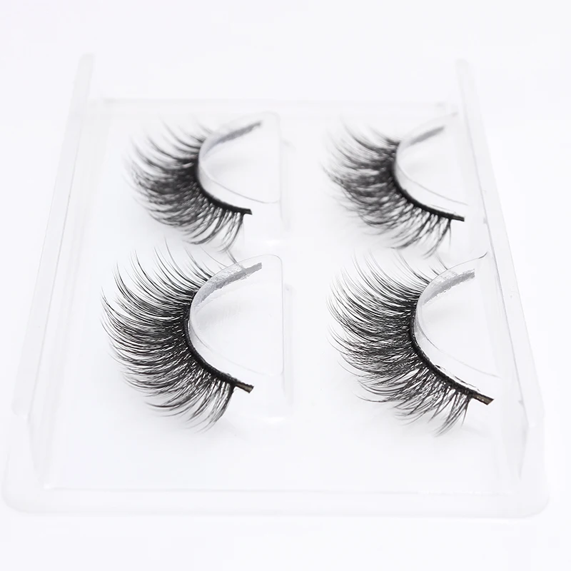 LEHUAMAO 2 Pairs 3D Mink Lashes Natural Long False Eyelashes Dramatic Volume Fake Lashes Makeup Eyelash Extension Silk Eyelashes LEHUAMAO 2 Pairs 3D Mink Lashes Natural Long False Eyelashes Dramatic Volume Fake Lashes Makeup Eyelash Extension Silk Eyelashes
