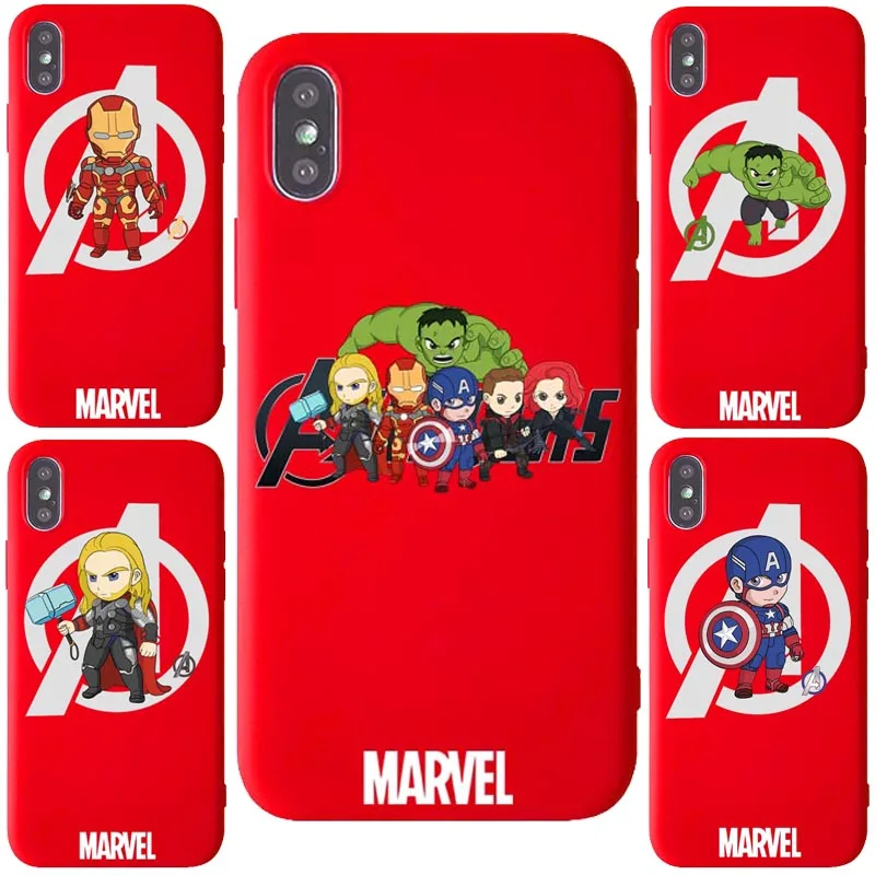 

Iron Man Original Marvel Phone Cover Case For Iphone X Xs Max XR X 10 8 7 6 6s Plus 5 5s SE Soft Silicone Cover