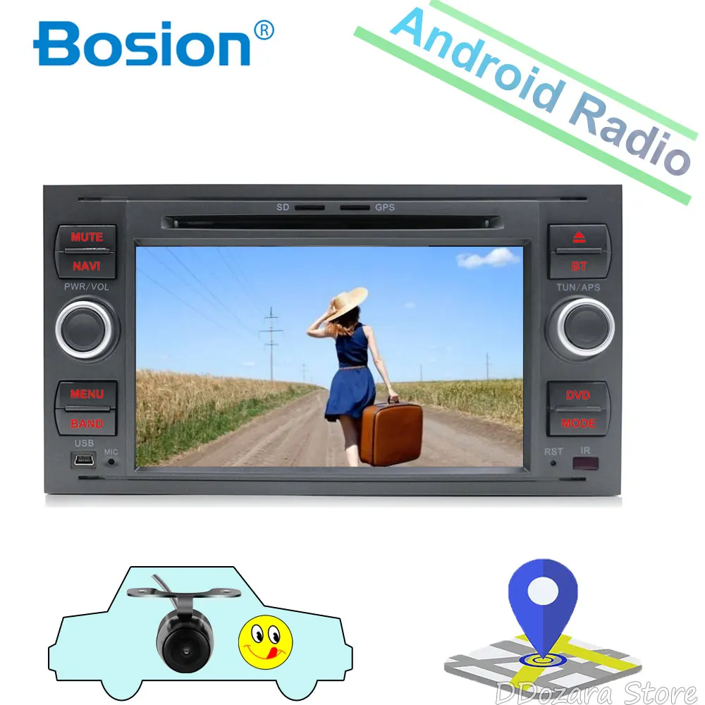 

Car Multimedia Player 2Din Car Radio GPS Android 8.1 For Ford Focus 2 Mondeo C-Max S-Max Ford Fiesta Kuga Fusion Galaxy dvd auto