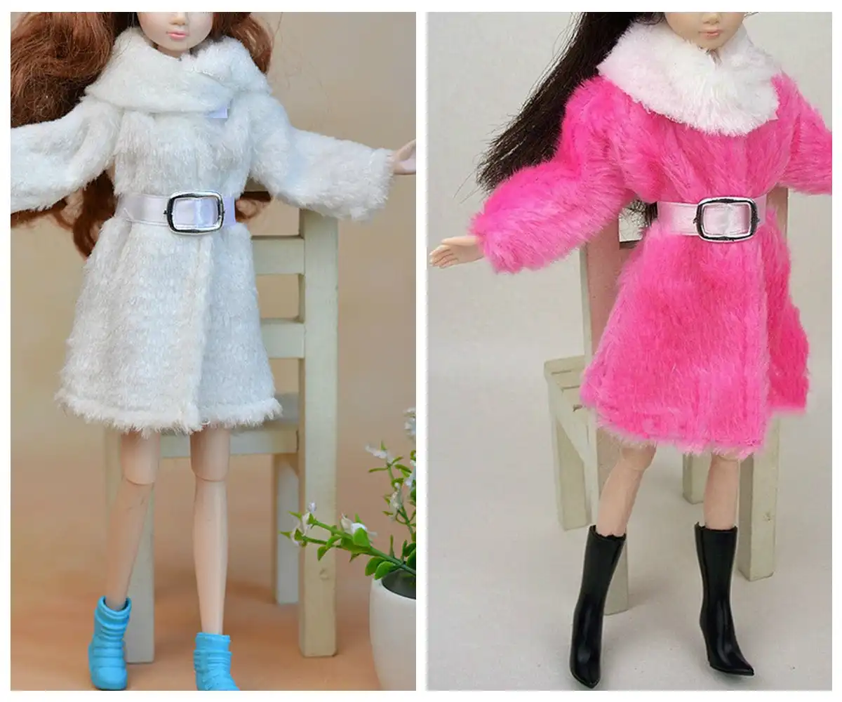 barbie pink fur coat