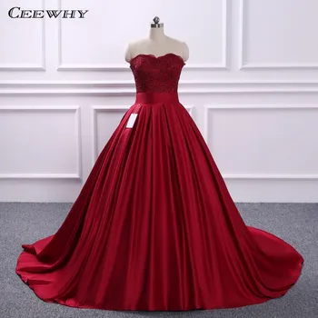 

CEEWHY Long Evening Dresses Lace Beaded Vintage Prom Gowns Vestido De Festa Off The Shoulder Cheap Evening Gown
