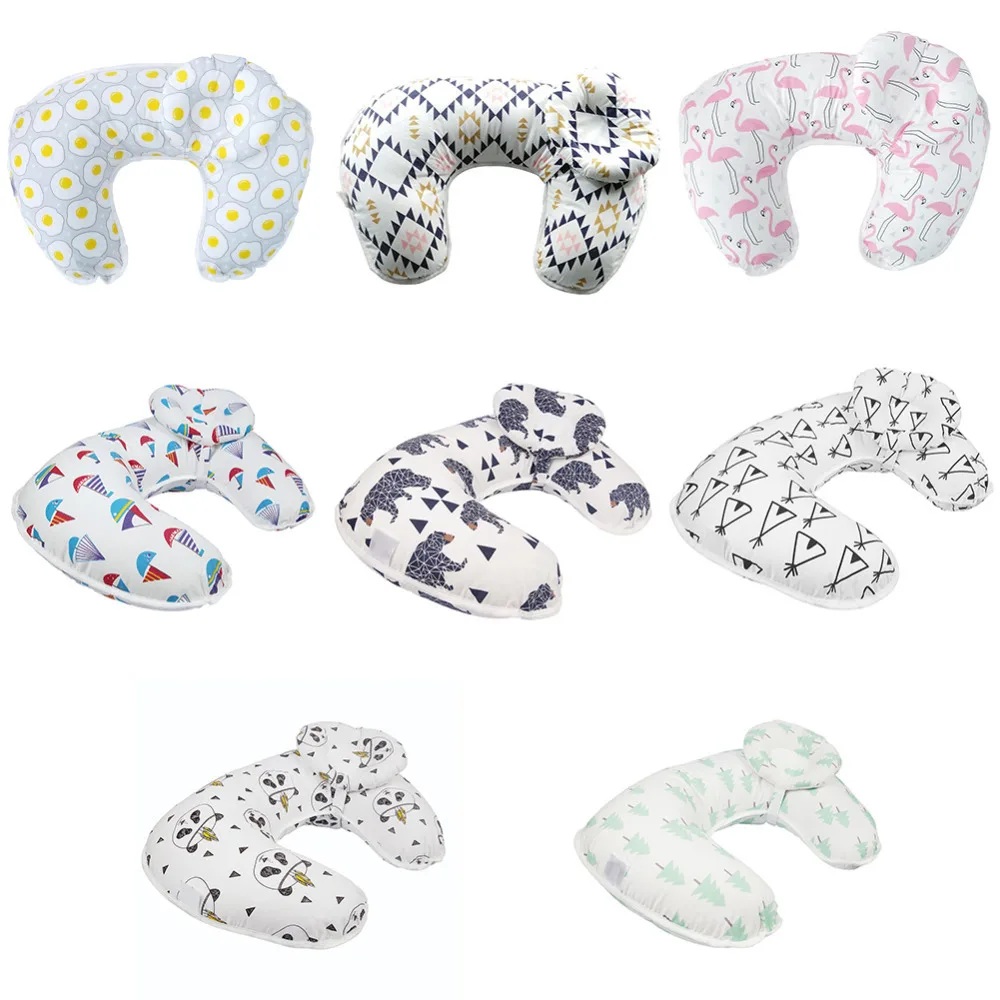 

Soft Multi-functional U-shape Baby Pillow Pure Cotton Feeding Breastfeeding Nursing Pillow Anti Slip For Infant Baby Care