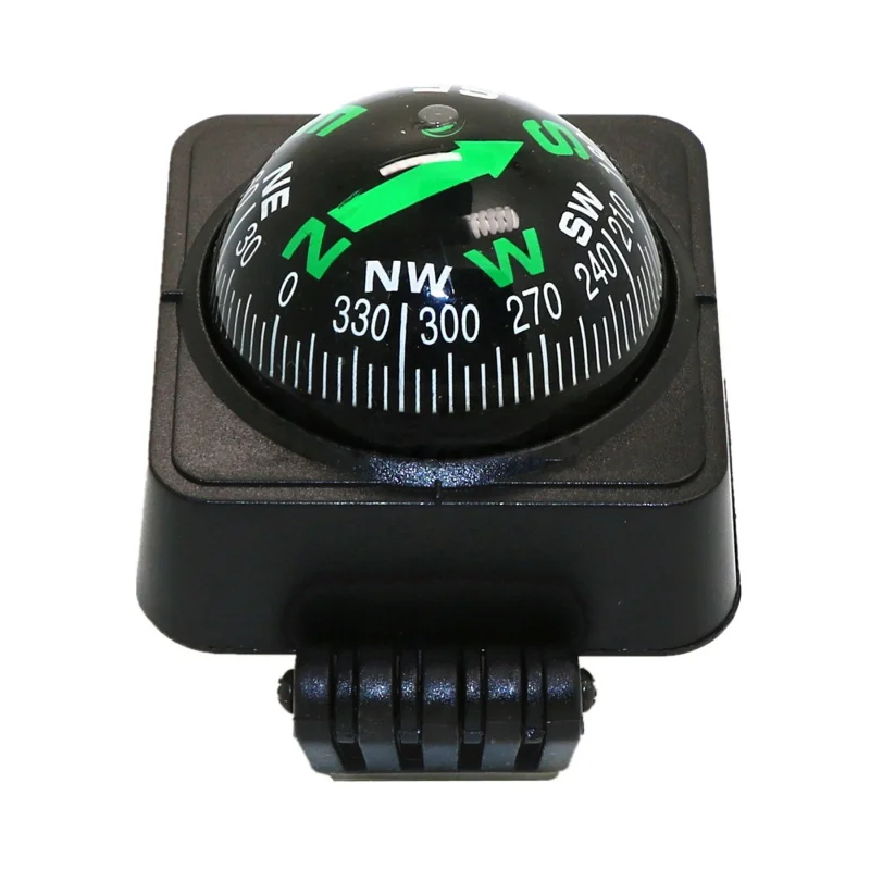 

High quantity Outdoor portable Mini Car Compass Flexible Navigation Dashboard Guide ball Adjustable angle